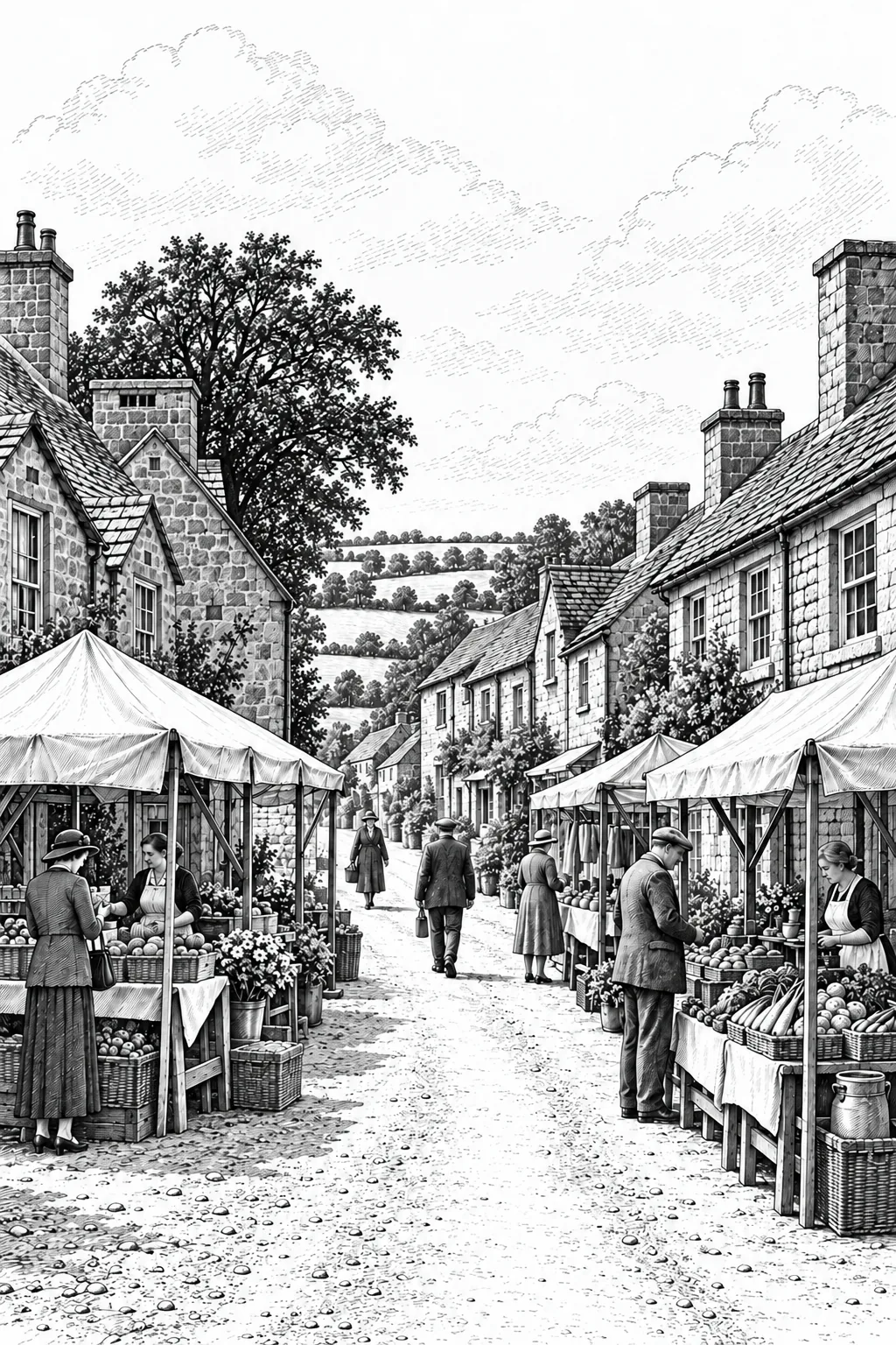 Market day in Ashcombe